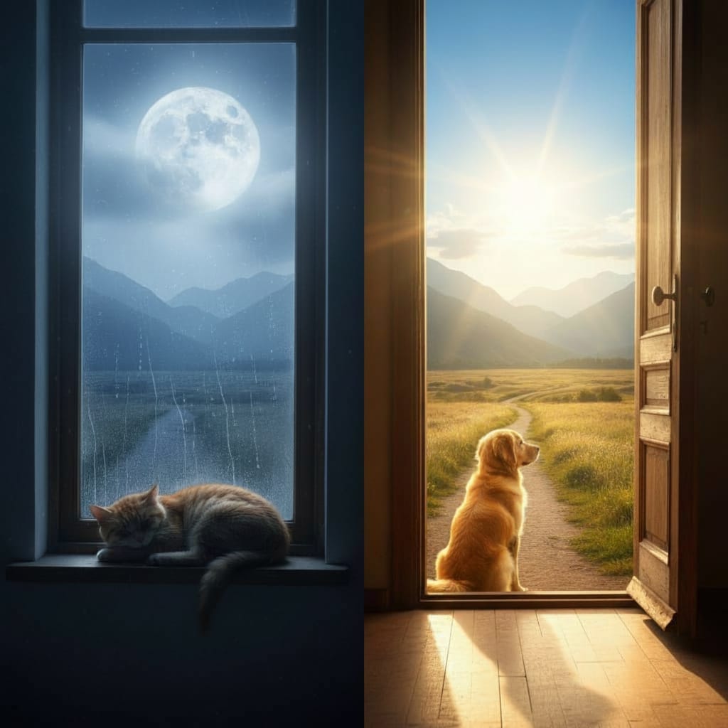 Opposites Attract Attention